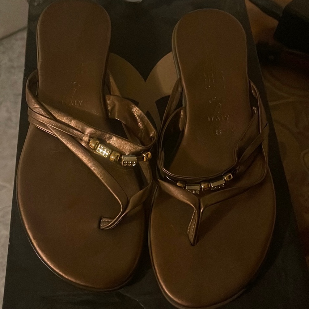 Gold thong Sandles